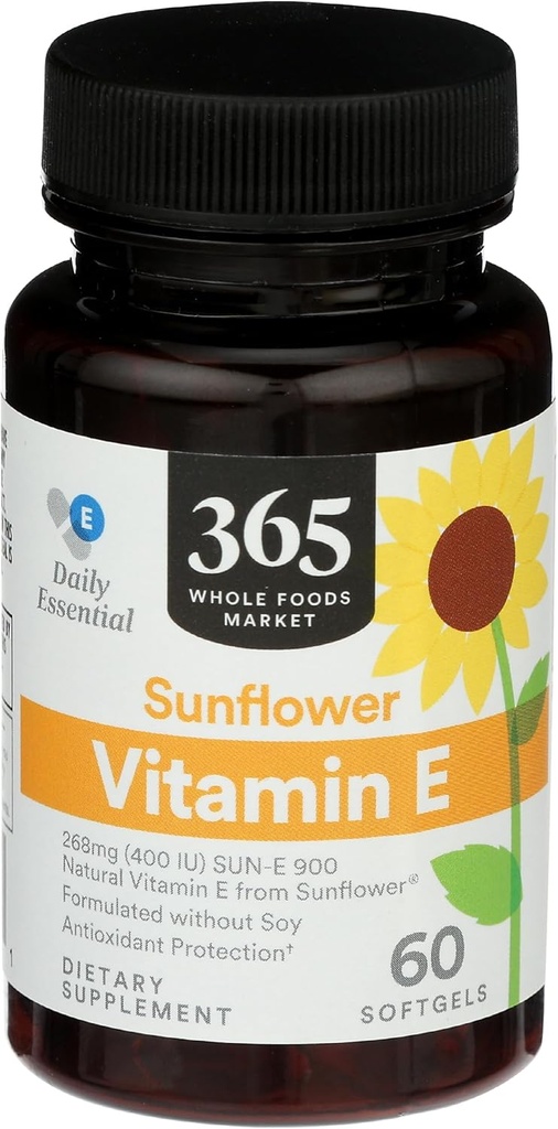 365 by Whole Foods Market, Auringonkukka E-vitamiini, 60 lla
