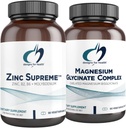 Designs for Health Magnesium Glycinate Complex (60 kapselia) & Sinkki Supreme (90 kapselia) - Korkea imeytyminen Magnesium sinkkibisglysinaatti Chelate kanssa kofaktorit immuunitukea
