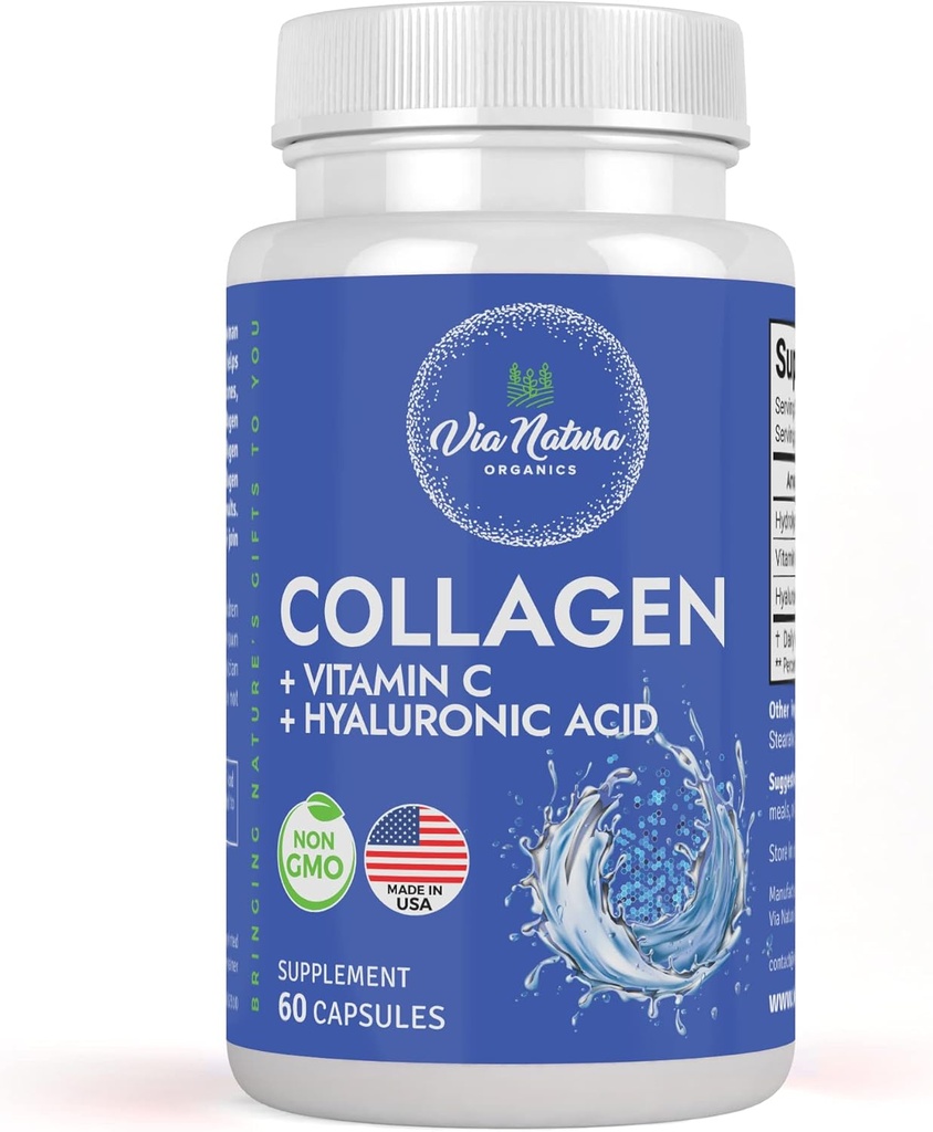 Kollageeni + C-vitamiini + hyaluronihappo 