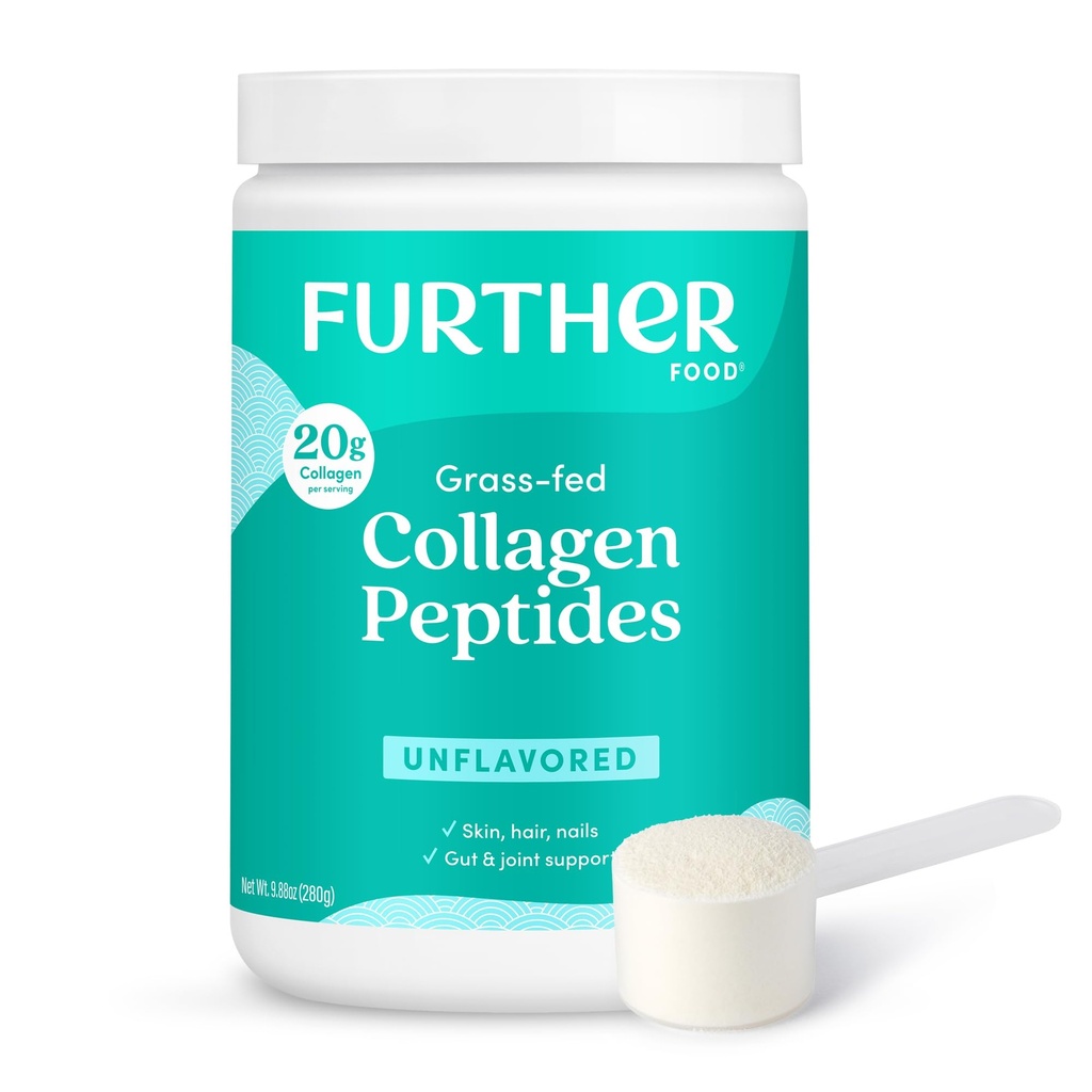 Lisäruoat Mauttomat kollageenin Peptides Powder, Grass-Fed pastöroitu Hydrolysoitu tyyppi 1 & 3 proteiinia, Gut Health + Joint, hiukset, iho, kynnet, Paleo Keto sokeriton 9.88 oz