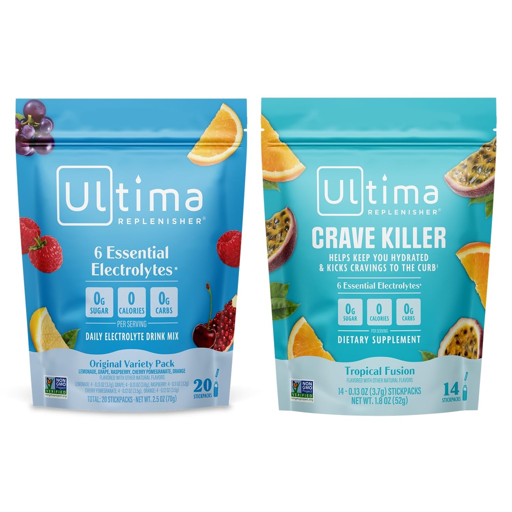 Ultima Replenisher Electrolyte Powder Drink Mix Bundle 