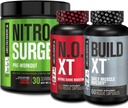 Jacked Factory Nitrosurge Pre Treout, N.O. XT Typpioksidi täydentää & rakentaa-XT Päivittäinen lihas Builder Bundle