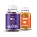 BeLive Iron ja Turmeric veren happi, energia, immuuni tuki, terve iho, ja liikkuvuus tuki