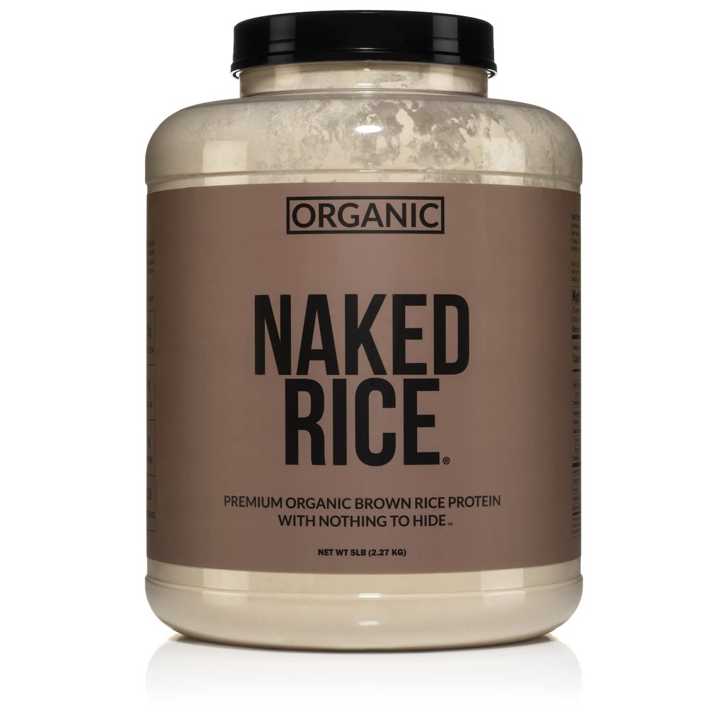 Nakuriisi - Luomu Ruskea riisi Proteiinijauhe - Vegaaniproteiinijauhe - 5Lb Bulk, GMO-vapaa, gluteeniton ja soijaton. Kasviperäistä proteiinia, Ei keinotekoisia ainesosia - 76 Tarjoilut