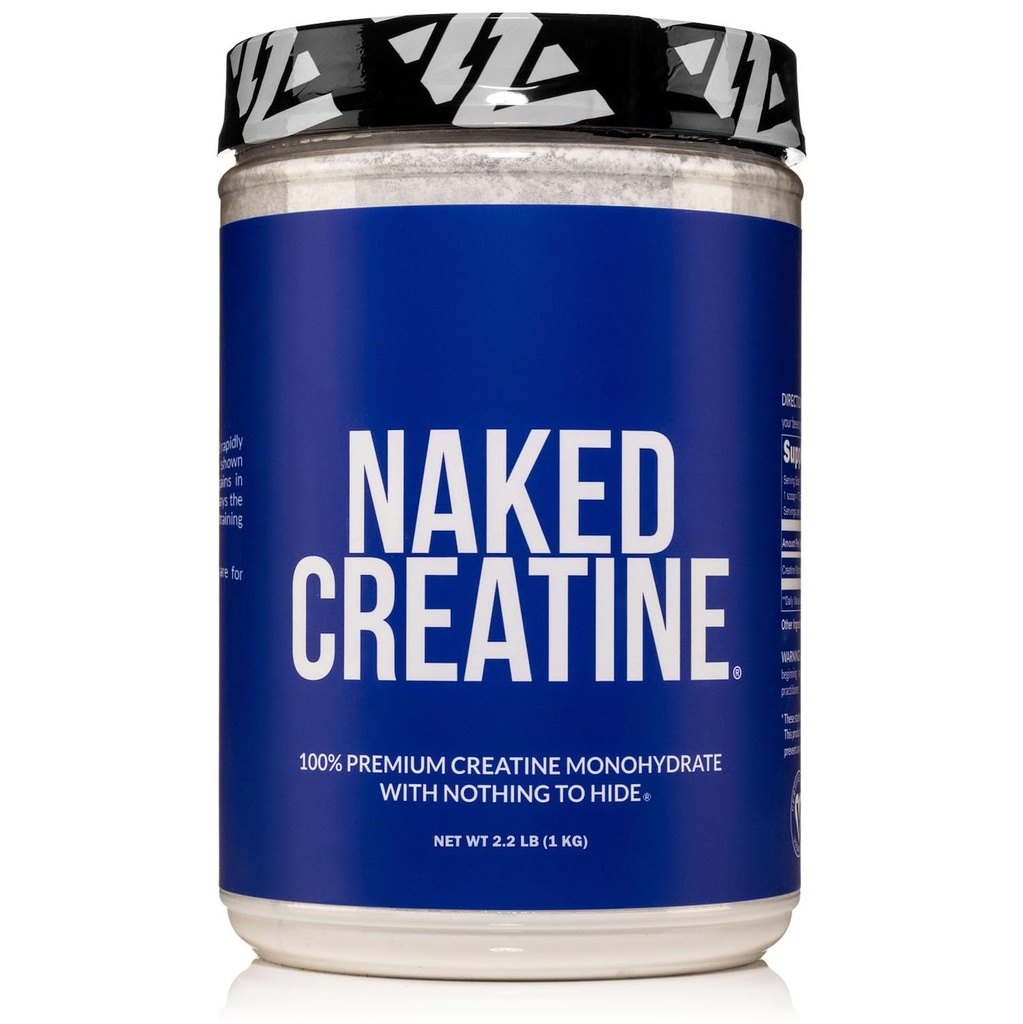 NAKED Pure Micronized Creatine Monohydraatti ... 200 tarjoilua, 1000g Bulk ...