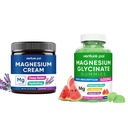 Venture Pal Kosteuttava magnesium Lotion, Magnesium Glycinate Gummies 400mg Ashwagandha