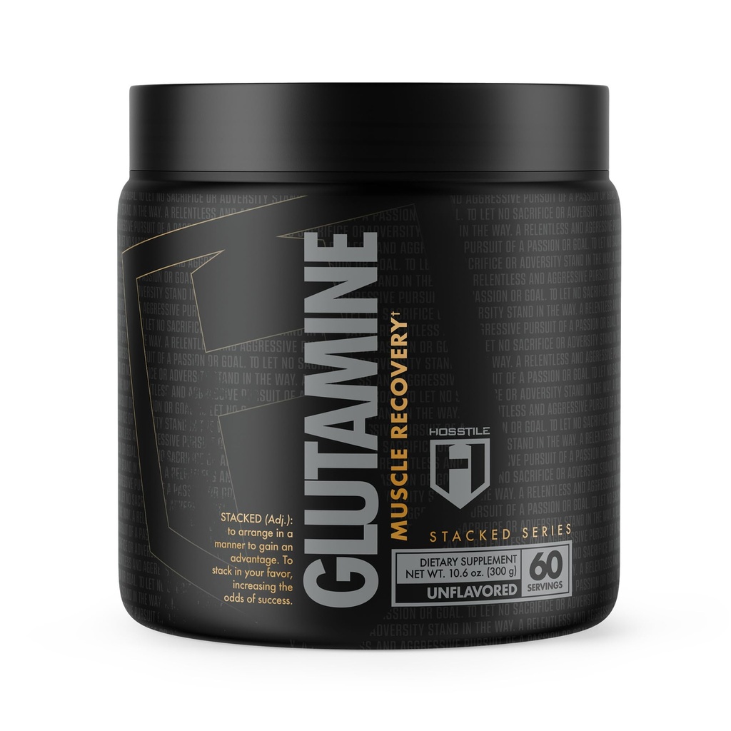 HOSSTILE Glutamiini, fermentoitu L Glutamiinijauhe miehille ja naisille, parantaa lihasten Recovery, tuki proteiinisynteesi, Post Harjoitus Recovery Drink, Unmaku, 60 tarjoilua