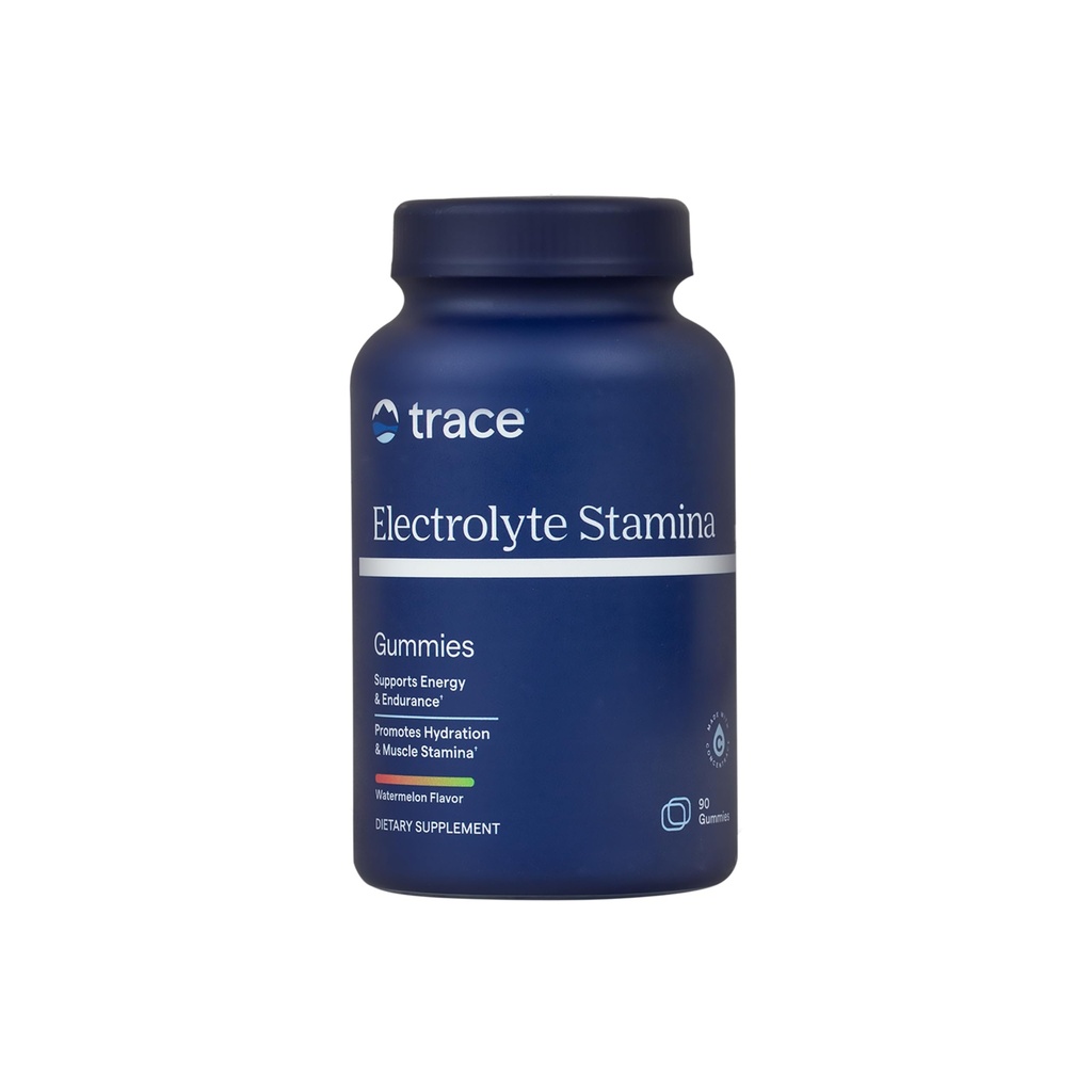 Trace Minerals Electrolyte Stamina Gummies - kätevä Elektrolyytti täydentää, joka tukee Hydration - tukee optimaalinen energia - lihasvoima - Vegan - Vesimeloni - 90 Count (30 tarjoilua)