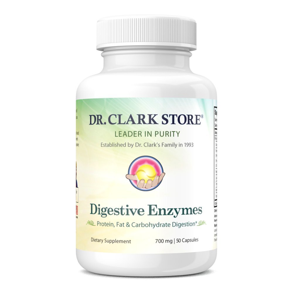 Tri. Clark Dgestive Enzymes Supplement . 700 mg, 50 Liivatekapselia, edistää ruoansulatusta ja suoliston toimintaa