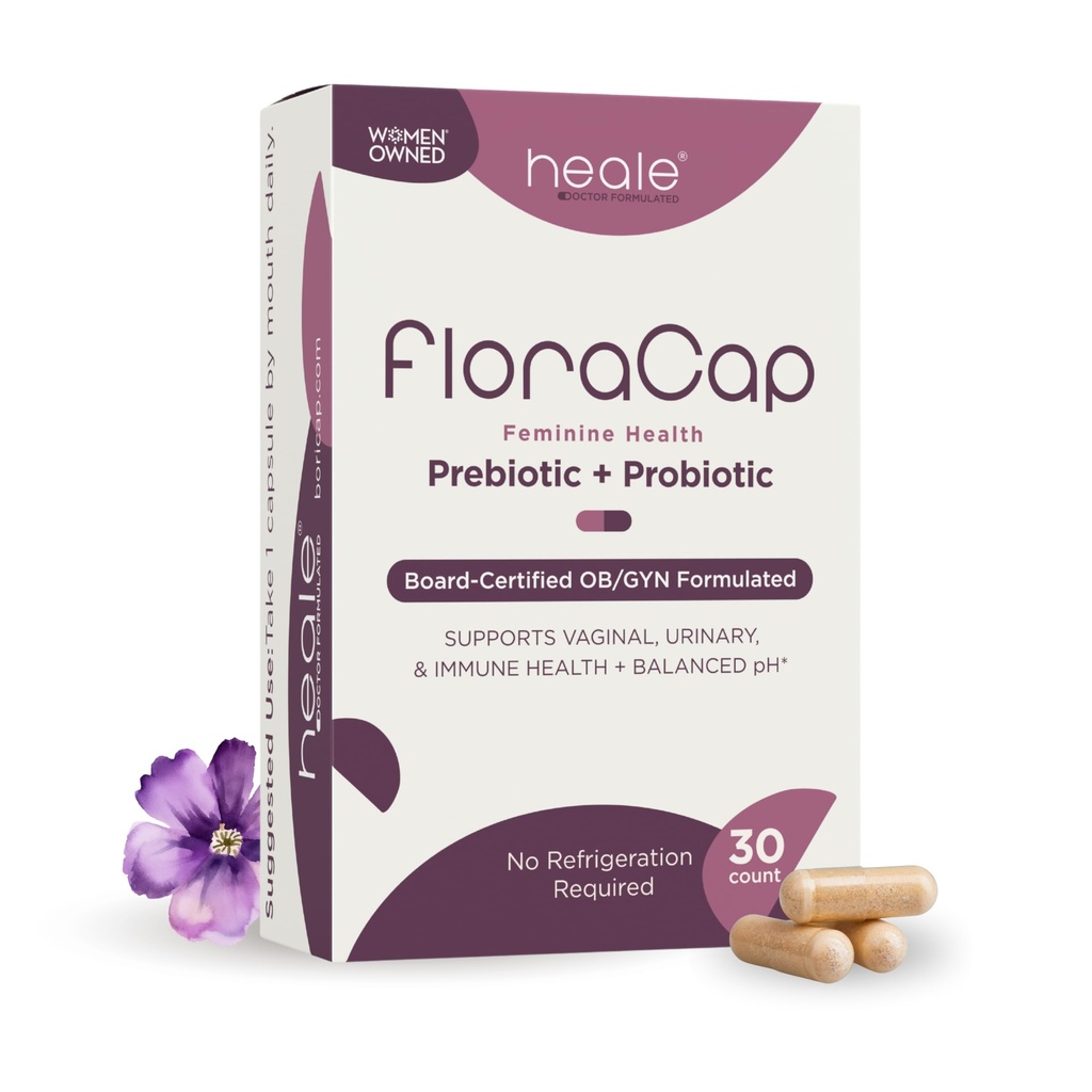 FloraCap Vaginal Probiootit naisille - 30 Suun kautta kapselit - Heale Doctor Formulated Probiootit feminine Health, pH, virtsan tract & terve emätin Flora - Vähentää Odor, kutina, & Epämukava