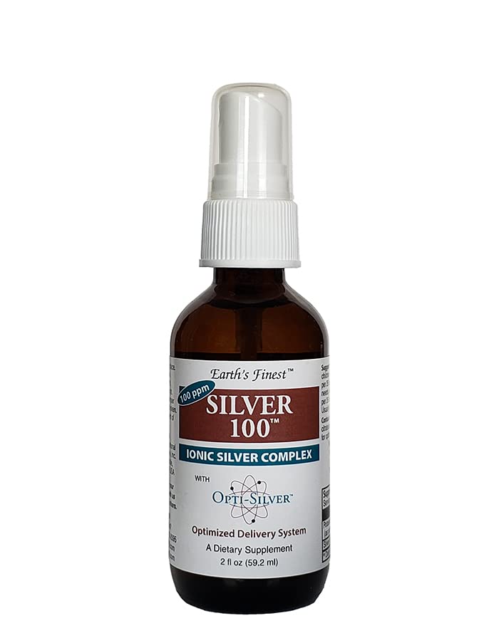 Hopea 100 Ionic Silver Complex Opti-Hopea Optimoitu toimitusjärjestelmä immuunitukea - 100 ppm, 2oz (59,2ml) - Spray