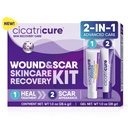 Cicatricure ihon Recovery Kit: Advanced arpi geeli & avoin haavahoito Antibiootti voide, vähentää venyttää merkkejä, kirurgiset ja akne arvet, hoito haavat ja palovammat, 1 oz Each - aikuisille ja lapsille