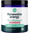 Ora Organic Natural Pre Treout Powder - Vadelma sitruunaa Maku- Tarjoaa Jitter ilmaiseksi energiaa, keskittyä, nesteytys, & Endurance - Vegan, Certified Organic, Soy, Dairy, & Gluteenittomat, 20 tarjoilua