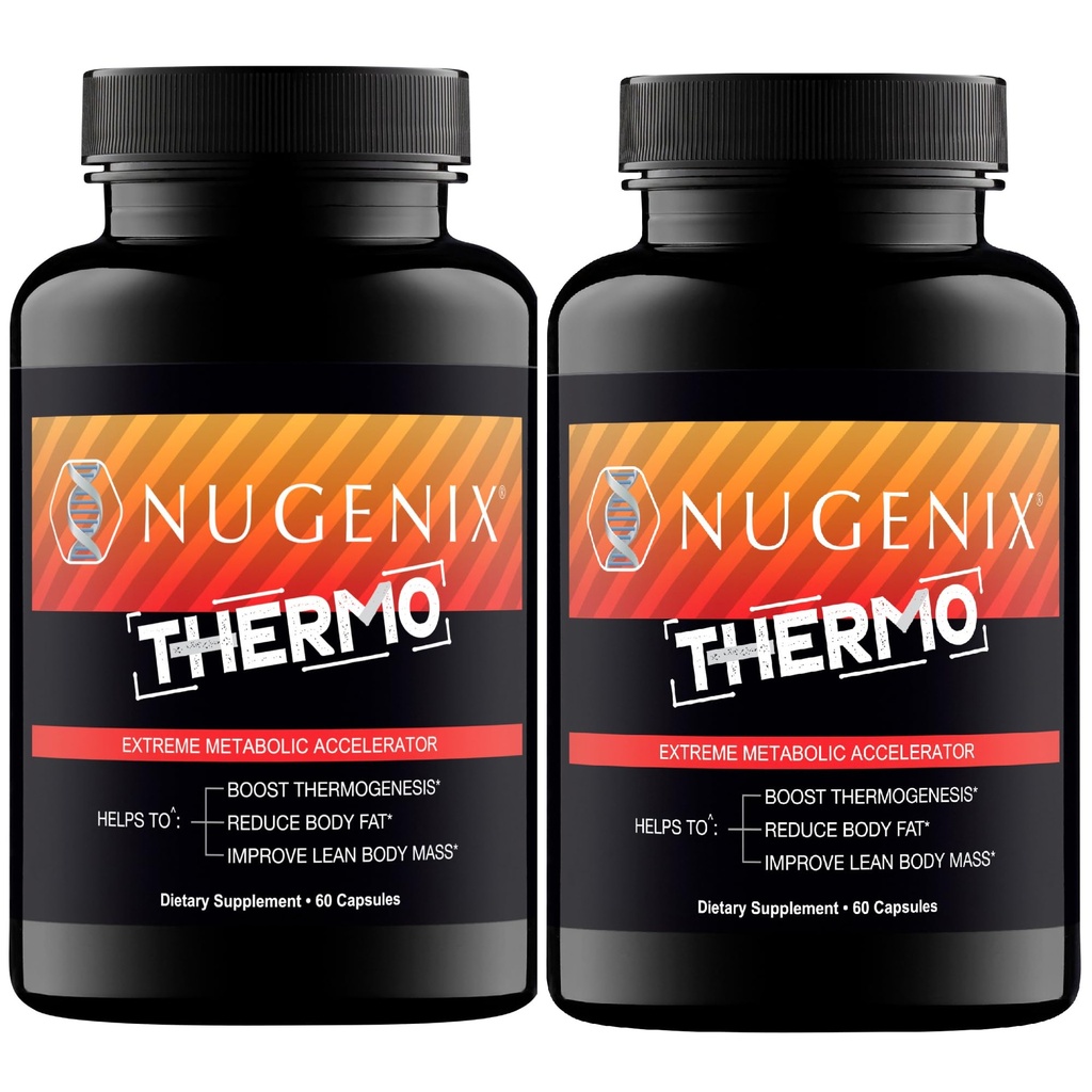 Nugenix Thermo - Thermogenic Fat Burner Supplement Pillerit miehille, Extreme Metabolic Accelerator, 120