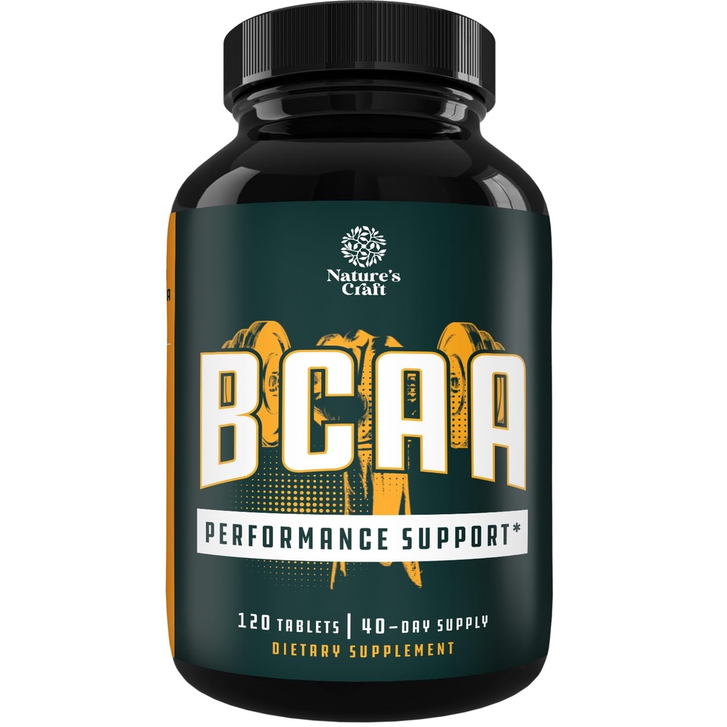 Haaraketju Aminohapot täydentää - Vegan BCAA Tabletit Post Trenout Lihas Recovery ja lihasten kasvu tuki - Haaraketju Aminohapot täydentää miesten ja naisten harjoitus Recovery 120 Count