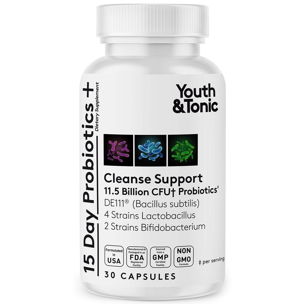 Probiootti täydentää 15 päivän puhdistus ... Taattu säilyvyys vakaat probiootit Ruoansulatus & Colon Health tasapaino Gut Flora...