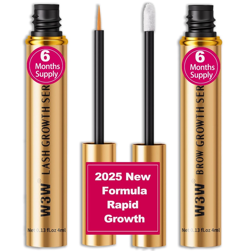Lash Serum & Eyebrow Growth Serum Set,2025 Parannus -Rapid Eyelash for Stronger,Eyebrow Growth Serum, luonnolliset ainesosat (Upgraded Lash & Brow Serum Serum Set)