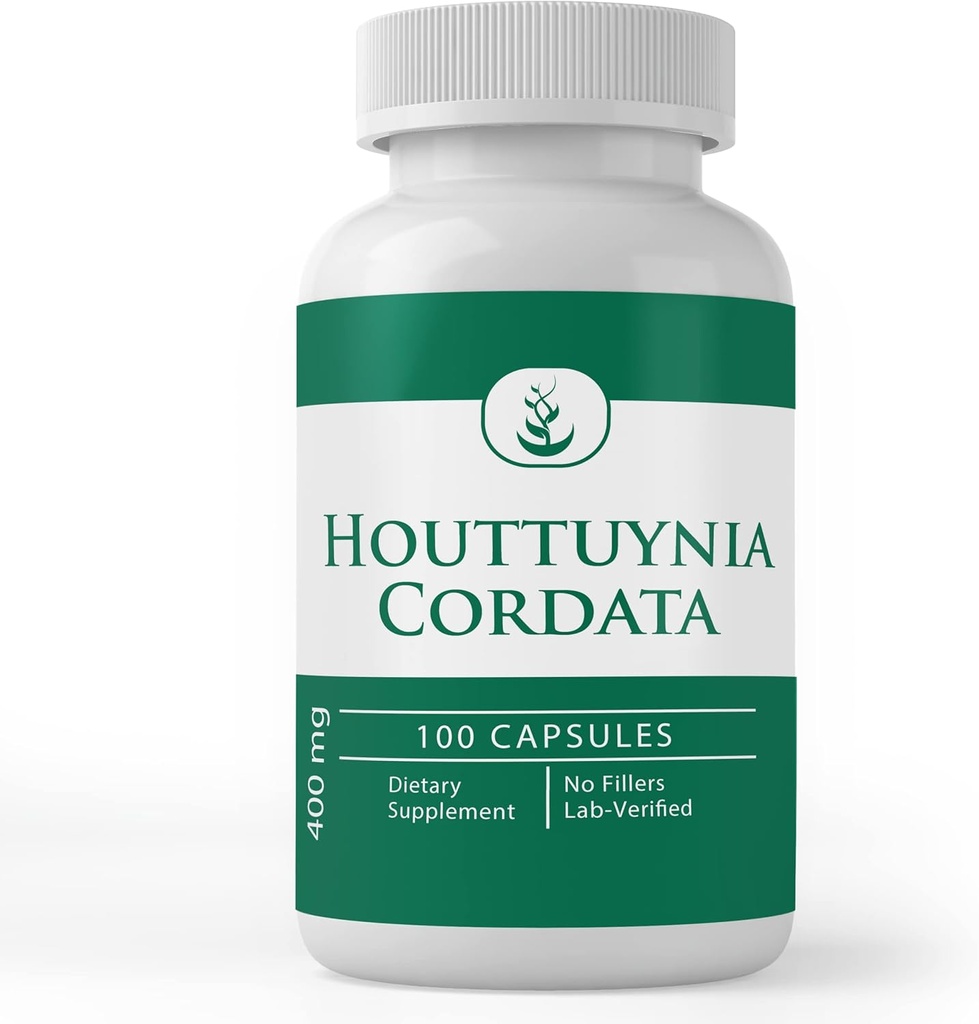 Puhdasta alkuperäisiä ainesosia Houttunia Cordata, (100 kapselia) Aina puhdasta, ei lisäaineita tai täyteaineita, Lab vahvistettu