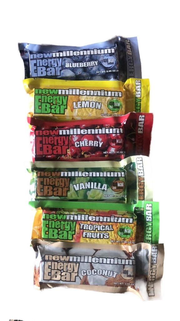 Millennium Energy Bars Assocated Makuja mukaan lukien hätäopas