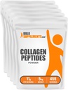 BulkSupplements.com Collagen Peptides Powder - Naudan kollageenijauhe, jauhettu kollageenin täydennysosa - Hydrolysoitu ja gluteeniton, 11g per annos, 1kg (2,2 lbs) (pakkaus 5)