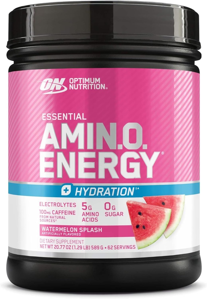 Optimum Nutrition Amino Energy + Hydration, Watermelon Splash, 62 portioner