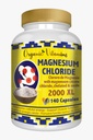 Magnesiumklorid (klorro de magnesio) 140 kapslar - High Absorption Magnesium Supplement med Citrate, chelated och Oxide High Potency Mg. Lätt att svälja, Non-GMO