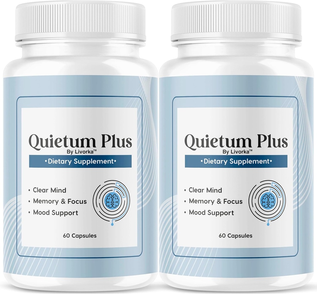 (2 Pack) Quietum Plus - Officiell Quietum Plus Advanced Supplement Formula, Original Quietum Plus Recensioner, All Natural QuietumPlus Avancerad Formel för Hälsosamt öra, 120 kapslar för 2 månader