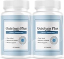 (2 Pack) Quietum Plus - Officiell Quietum Plus Advanced Supplement Formula, Original Quietum Plus Recensioner, All Natural QuietumPlus Avancerad Formel för Hälsosamt öra, 120 kapslar för 2 månader