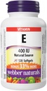 Webber Naturals-vitamiini E Natural Source Softgel, 400 IU-120 Softgels