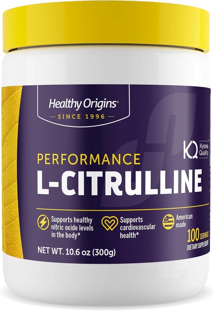 Hälsosamma ursprung - L-Citrulline (American-Made, Non-GMO, Gluten Free, Athletic Support), 10.6 Ounce