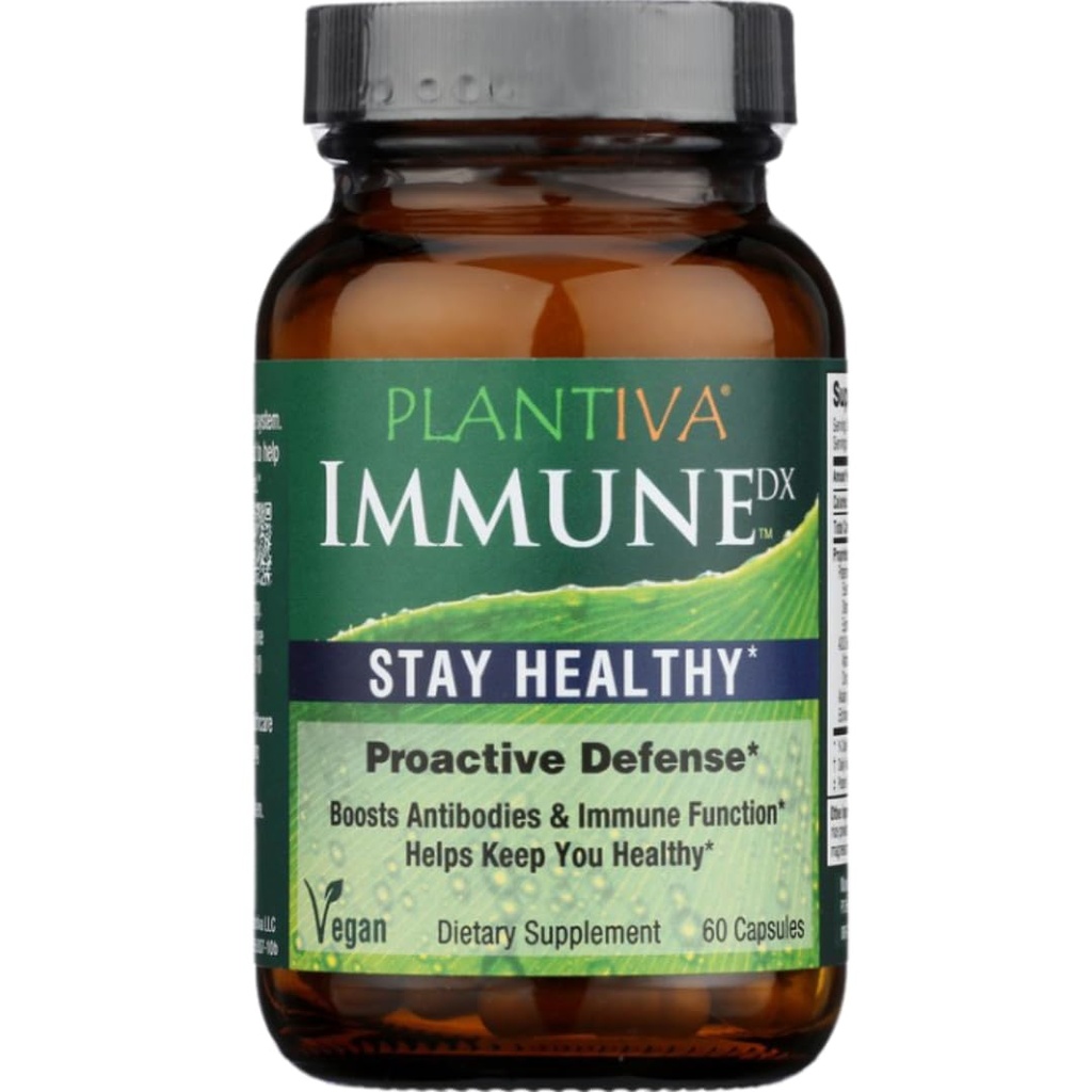 ImmuneDx Terve Immuuni Boost Daily Herbal Supplement, Natural Resistance, Koko kehon puolustus Echinacea & Ginseng - Vegan - 60 kapselia