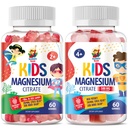 Magnesium Gummies lapsille ja aikuisille - rauhallinen magnesium purukumia - Magnesium Citrate Chewable täydentää mielialan ja lihasten tuki