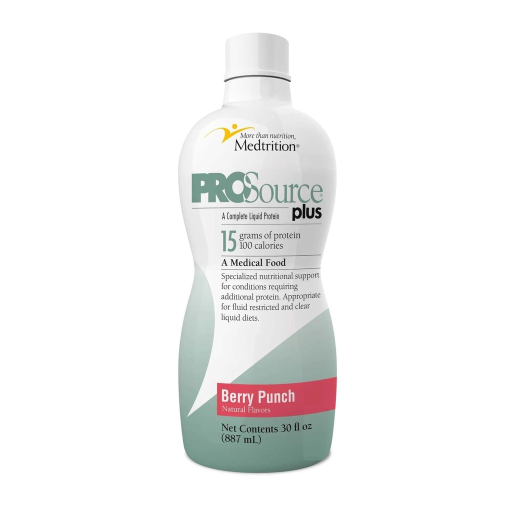 ProSource Plus Oral täydennysosa Berry Punch 30 oz pullo