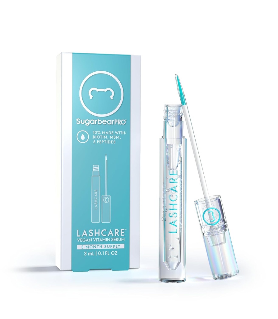 SugarbearPRO LashCare-vitamiiniseerumi Peptides MSM ja Biotin ... Vegaani Formula...