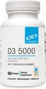 XYMOGEN D3 5000 - Biosaatavana oleva D3-vitamiini 5000 IU (125 mikrog) - Korkeatehoinen D-vitamiinilisä immuuniterveyden, luun ja sydämen terveyden tueksi (90 liivate Softgels)