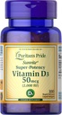 Puritan's Pride Sunvite Super High Potency D3-vitamiini 2000IU 100 Softgels