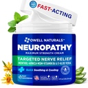 OWELL NATURALS Neuropatia Cream Extra Strength Nerve Relief Cream jalka, kädet, jalat, varpaat Arnica, B6-vitamiini, Aloe Vera, MSM - valmistettu USA