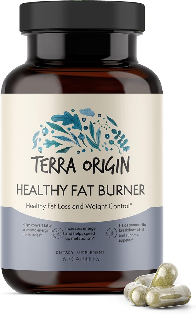 TERRA ORIGIN Metabolism Boost & Fat Loss - Aminosyror och naturliga växtextrakt för att öka energi och metabolism, blockbehov, stoppa ny fettlagring*