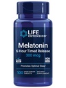 Life Extension DHEA 25 mg ja melatoniini 6 tunnin aika Julkaisu 300 mcg - 100 kapselia ja 100 tablettia