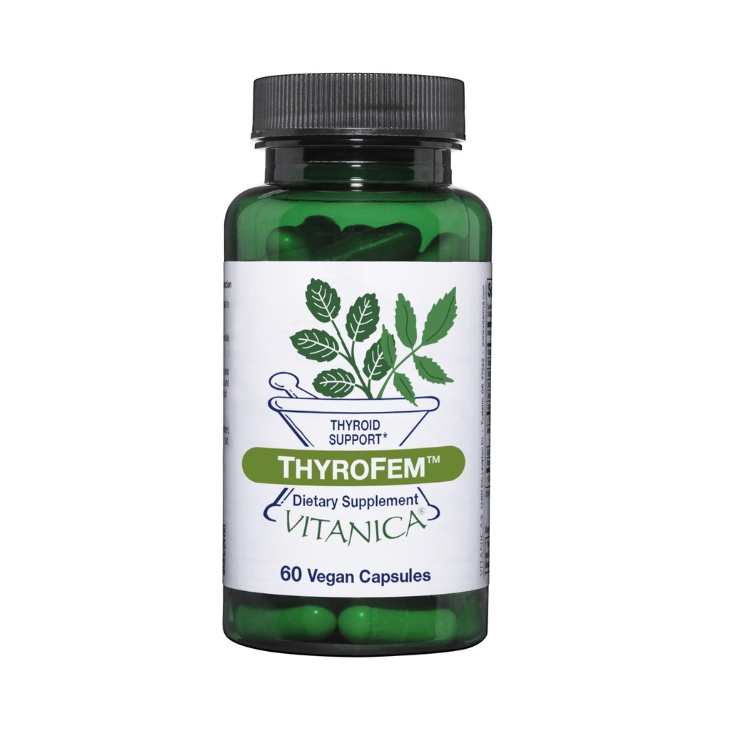 Vitanica ThyroFem, Kilpirauhasen tuki, Vegan, 60 kapselia