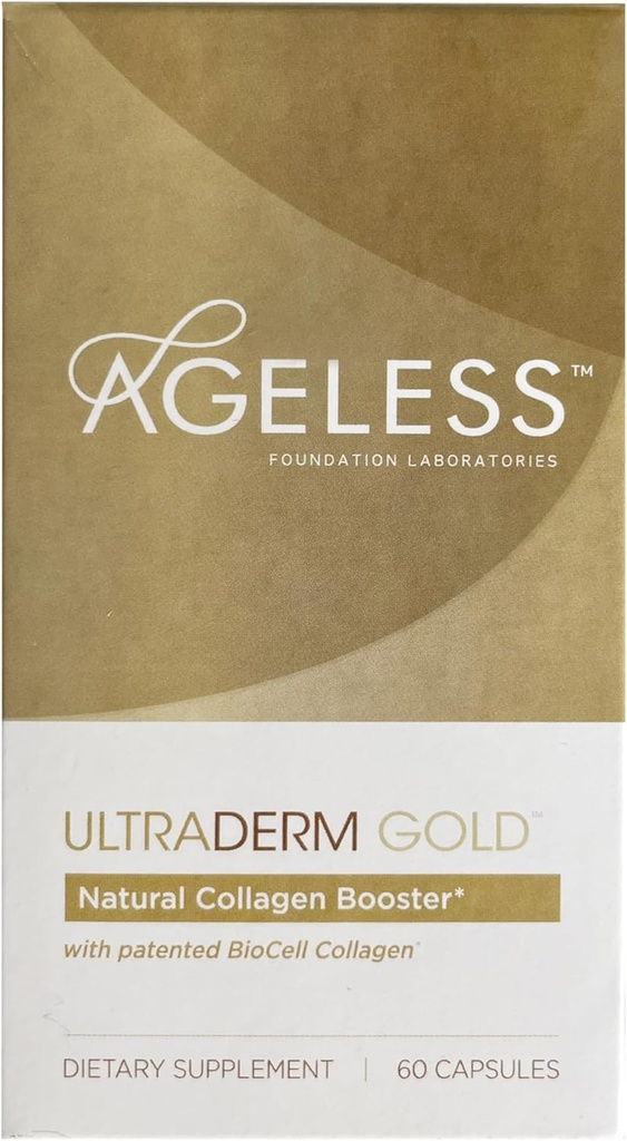 Ikääntymätön UltraDERM Gold - Natural Collagen Booster BioCell Collagen - 60