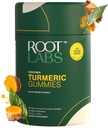 Gummies I No Added Sugar I 95% Curcumin & Black Pepper Extract I för vuxna och barn I icke-GMO I 100% naturligt och organiskt I Tredje part testade I 500 mg I 60 Gummy