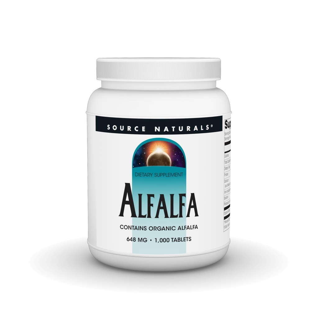 Källa Naturals Alfalfa 10 Grain Dietary Supplement - 1000 Tabletter