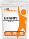 BulkSuplements.com Alpha GPC Powder - Koliini täydentää, Alpha GPC 300mg - makuamaton & Gluteeniton, 600mg per tarjoilu, 500g (1,1 lbs) (pakkaus 1)