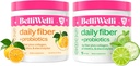 Päivittäin kuitu täydentää Bundle lisätyn Collagen, Probiootit & Electrolytes - Cucumber Lime Mint & Orange Yuzu Mandarin Flavors - Tukee Ruoansulatus-, debloating & Hydration - 32 Servings Yhteensä