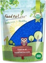 Mat till levande organisk blå spirulina pulver, 4 pund - Icke-GMO, ren rå blå-gröna alger extrakt, Vegan, icke-strålad, bra för juicer, smoothies, skakar, drycker och matfärgning