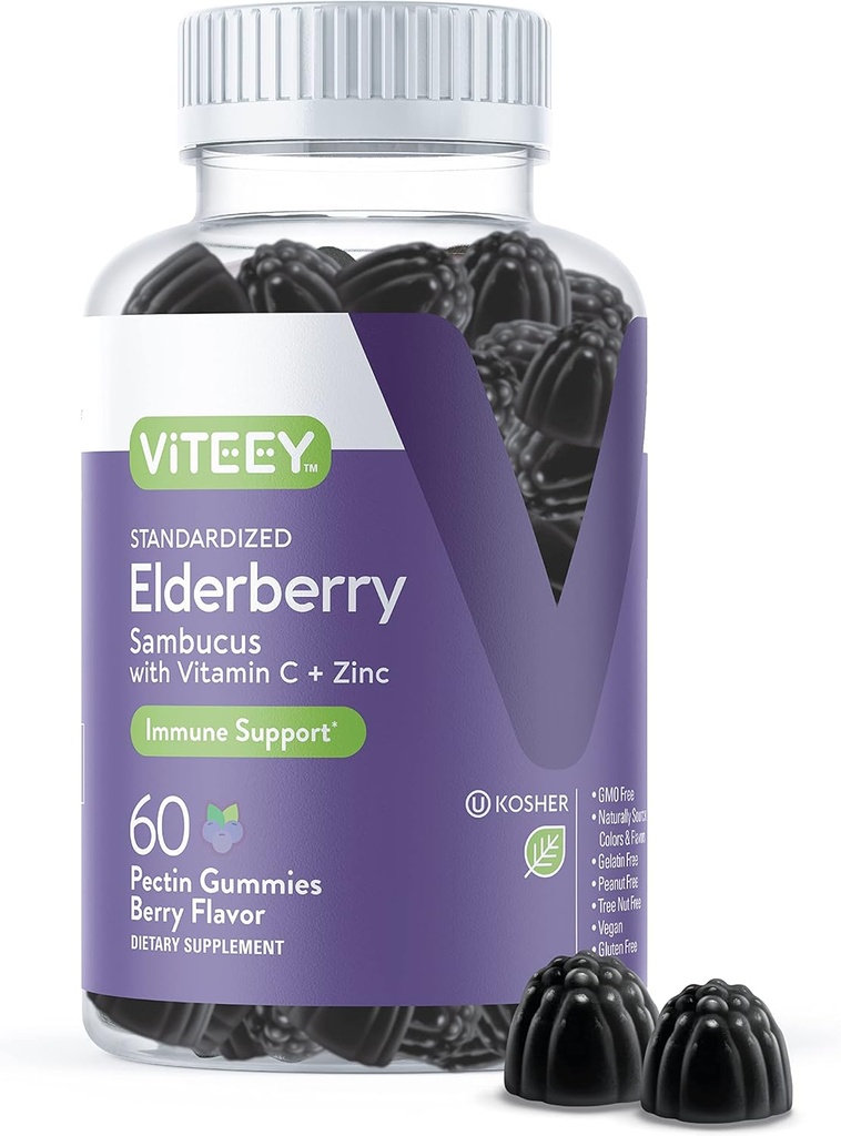 Viteey Sambucus Elderberry Gummies aikuisille ...