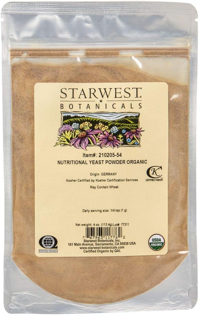 Organic Nutritional Jeast Powder - 4 oz