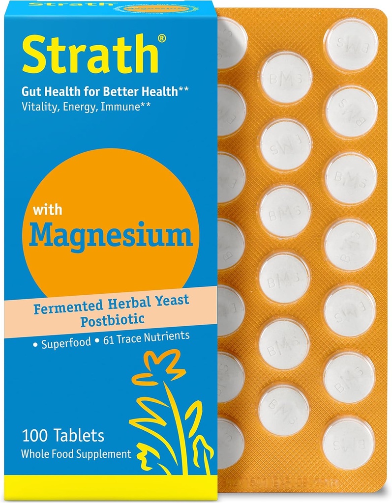 Strath kanssa magnesium kasviperäistä hiivaa Postbiootti 100 tablettia ... Tuet immuunitoimintoa...