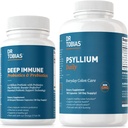 Tobias Deep Immunobiootit & Prebiootit ja Psyllium Daily, tukee Ruoansulatus, Gut Immuunitoiminto, Daily Fiber Supplement tukea Colon Health 4.4. Miljardia PMY:tä
